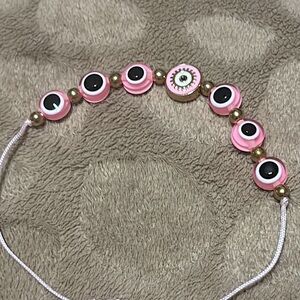 Pink Evil Eye Bracelet